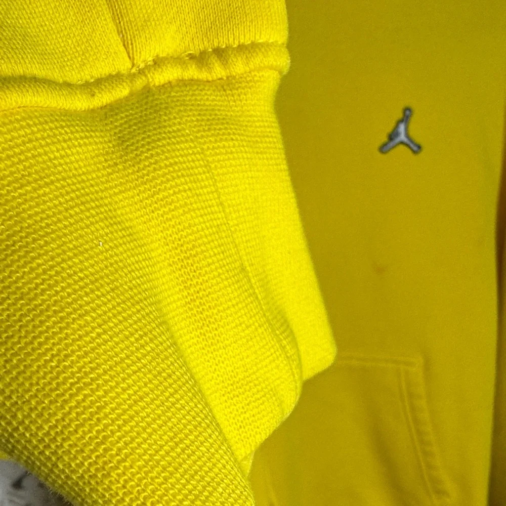 Jordan Yellow Pullover Hoodie with Jumpman Logo